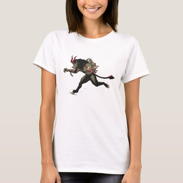 Camiseta Bebida de los Navidades Krampus (Anverso)