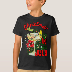 Camiseta Bebida De Navidad En Julio Cola Verano Hawaiano Pi