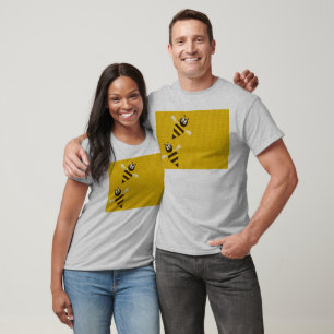 Camiseta Bebida de oro amarillo de miel arte de patrón de a