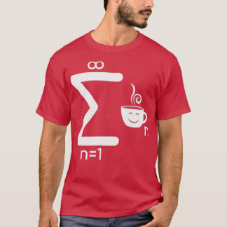 Camiseta Bebida de Sigma con Adicción Infinita Coffee Math 