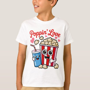 Camiseta Bebida de soda con palomitas de maíz Poppin 'Love 