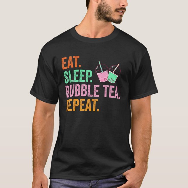 Camiseta Bebida de té con burbujas (Anverso)
