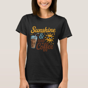 Camiseta Bebida de verano amante del sol y el café con hiel
