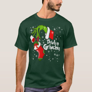 Camiseta Bebida de vino rojo Grpulgadas Funny Navidades