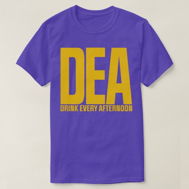 Camiseta Bebida DEA cada tarde (Diseño del anverso)