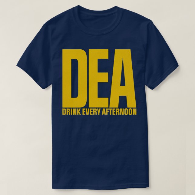Camiseta Bebida DEA cada tarde (Diseño del anverso)