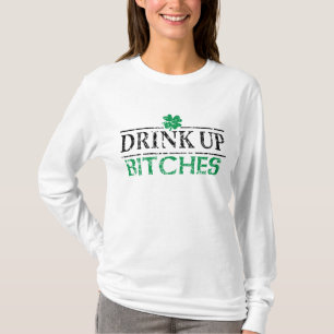 Camiseta Bebida del día del St Patricks para arriba