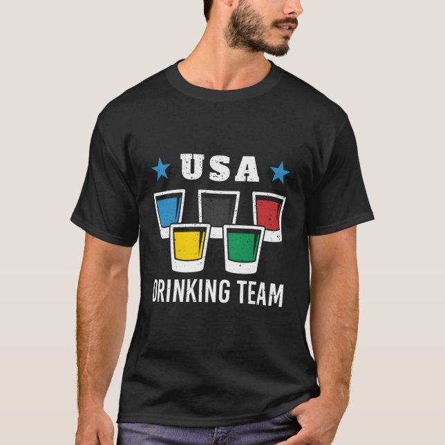 Camiseta Bebida del Equipo Olímpico Estadounidense (Anverso)