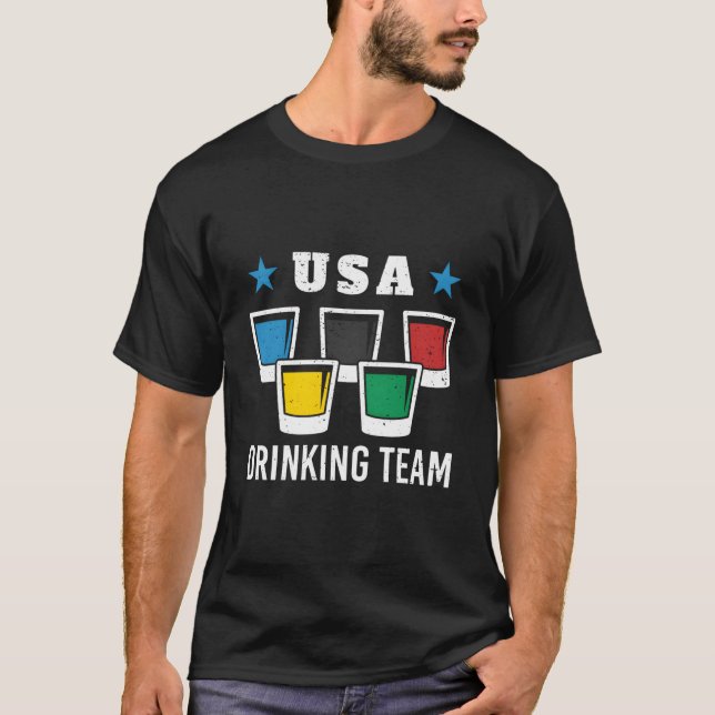 Camiseta Bebida del Equipo Olímpico Estadounidense (Anverso)