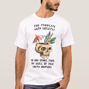 Camiseta Bebida divertida del cráneo de tu gráfico enemigo
