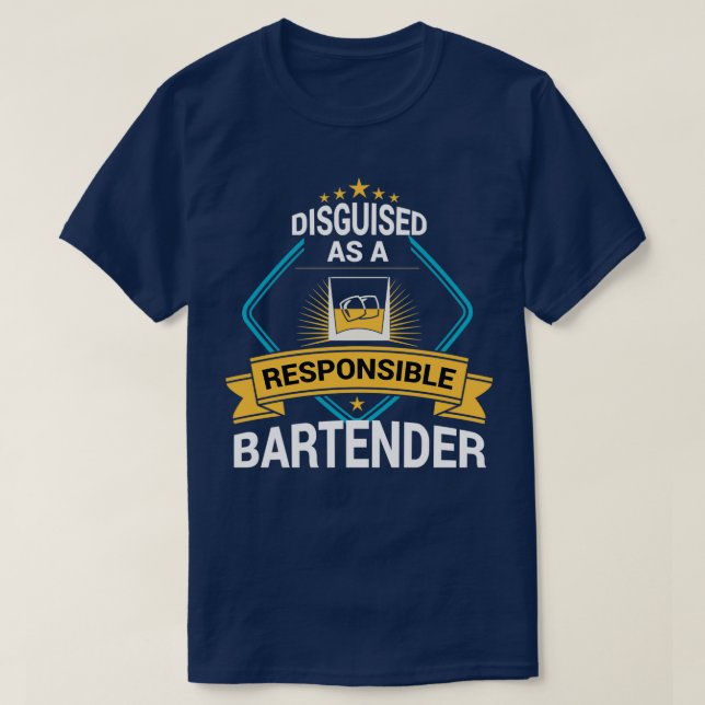 Camiseta Bebida divertida en la industria del alcohol barma (Diseño del anverso)