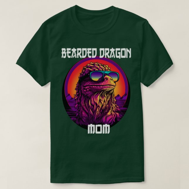 Camiseta Bebida Dragon Mom Synthwave (Diseño del anverso)