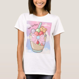 Camiseta bebida dulce , editable