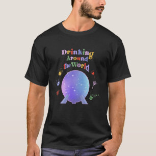 Camiseta Bebida En Todo El Mundo Mostrador Tour Adulto Vaca