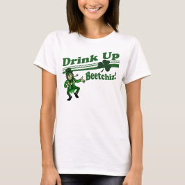 Camiseta Bebida encima del Leprechaun de Beetchiz
