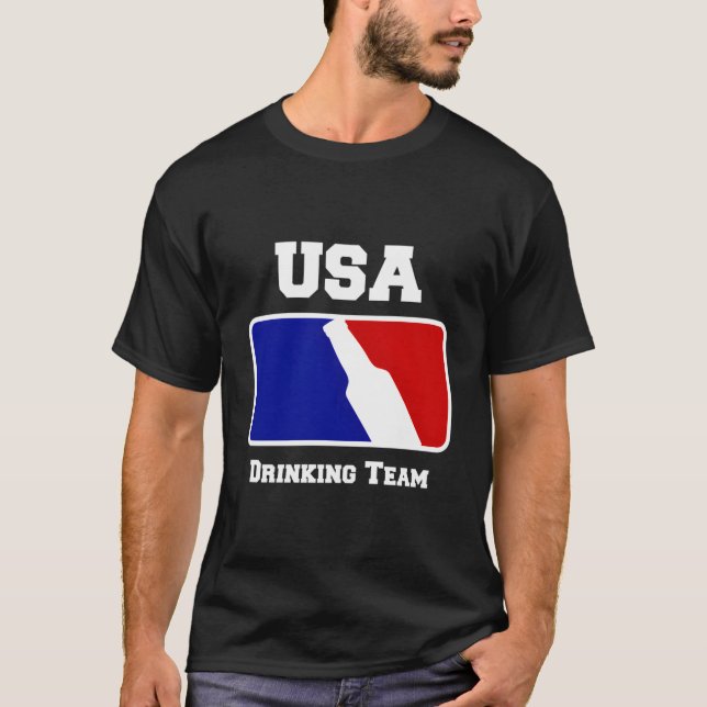 Camiseta Bebida Equipo De Consumo De Ee.Uu. (Anverso)