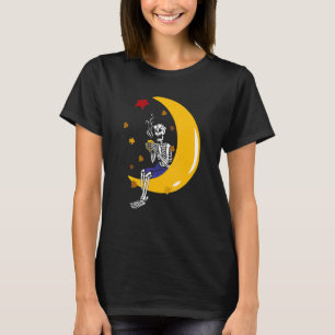 Camiseta Bebida Esqueletica Vintage de Halloween de Calabaz