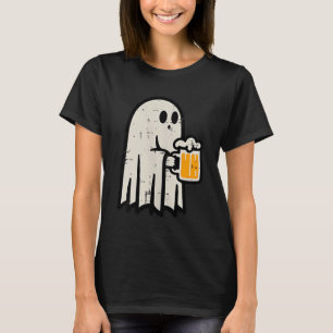 Camiseta Bebida Fantasma de Halloween Disfraz Divertido Per