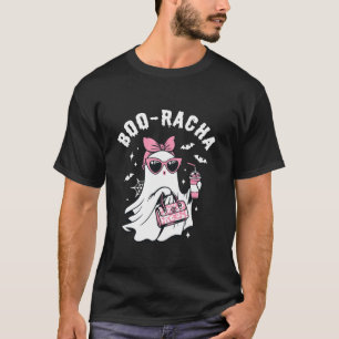 Camiseta Bebida fantasma de leopardo de boo racha hembra H