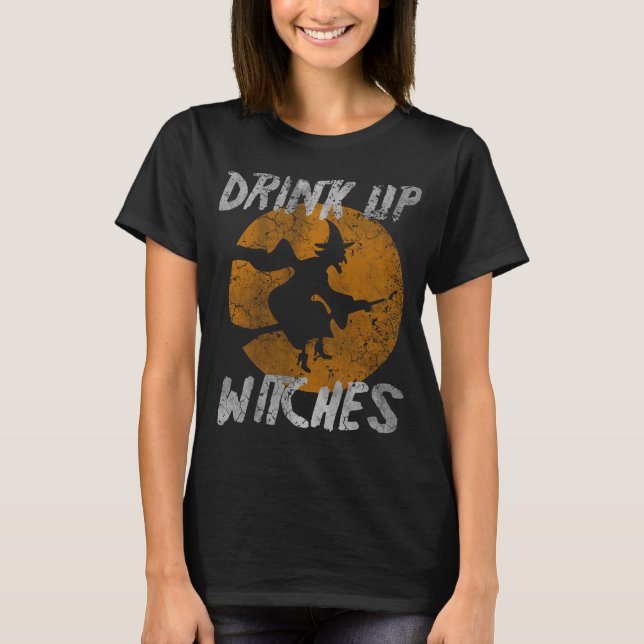 Camiseta Bebida femenina linda encima del traje de (Anverso)
