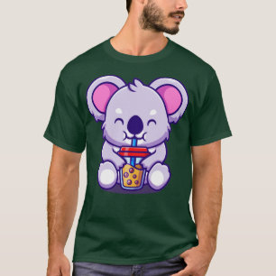 Camiseta Bebida fina Koala Boba Leche Personalizado de té 1