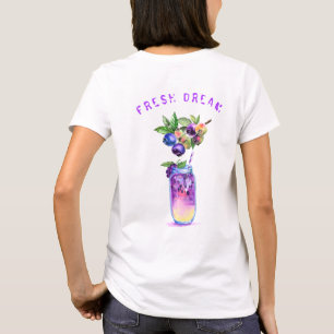 Camiseta Bebida Guay de jugo de arándano fresco - cóctel de