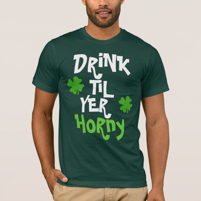 Camiseta Bebida hasta el YER córneo (Anverso)