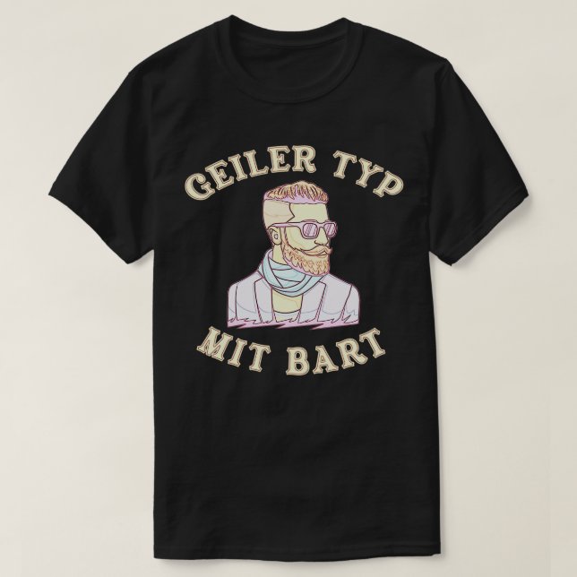 Camiseta Bebida Hipster Cuidado de la barba completa 4 (Diseño del anverso)