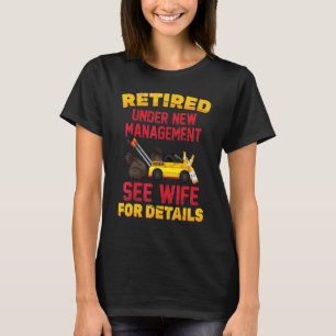 Camiseta Bebida Jubilada Bajo Nuevo Manejo Véase Esposa Par