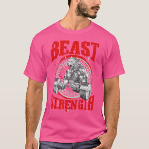 Camiseta Bebida León Strengh Workout Gym Bodybuilding Lifti