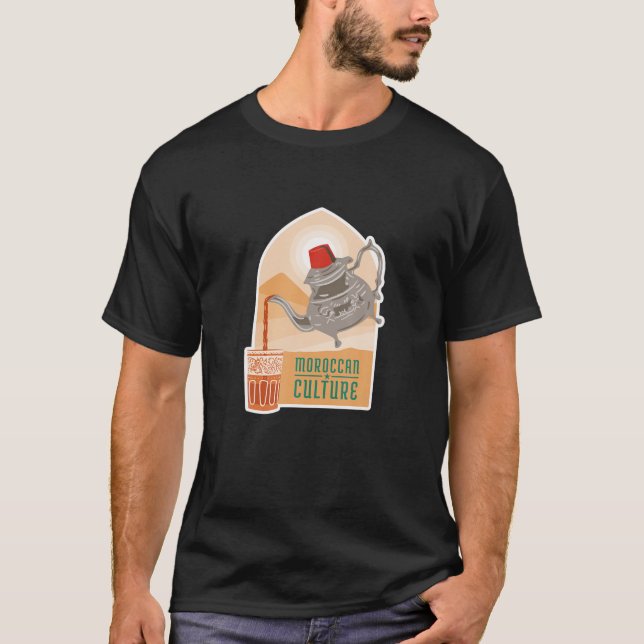 Camiseta Bebida marroquí de tetera (Anverso)