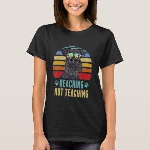 Camiseta Bebida No Enseñando Perro Schnauzer Estándar Summ