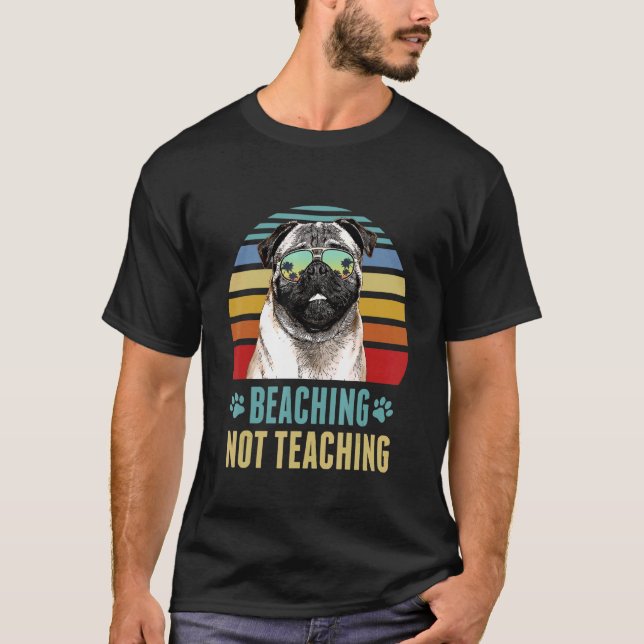 Camiseta Bebida, no enseñanza, verano para profesores de pe (Anverso)