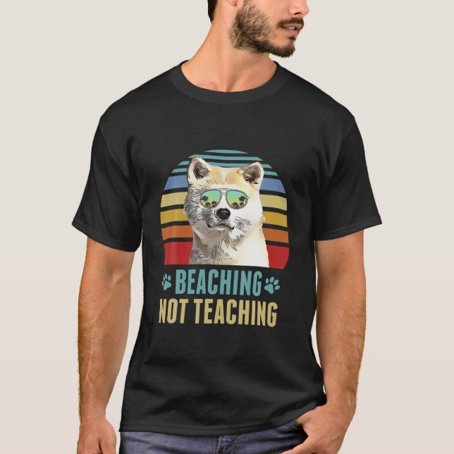 Camiseta Bebida, no enseñar el verano al profesor de Perro  (Anverso)
