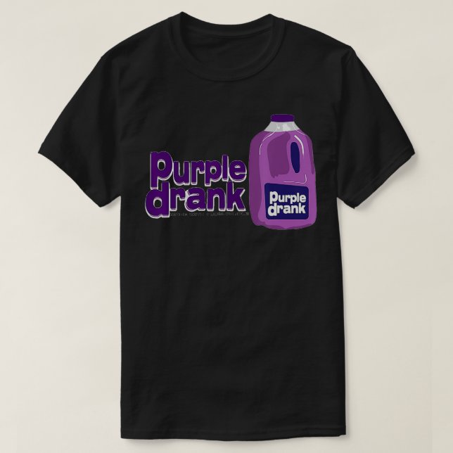 Camiseta Bebida púrpura Buena Beber Lean Sizzurp Texas Tea (Diseño del anverso)