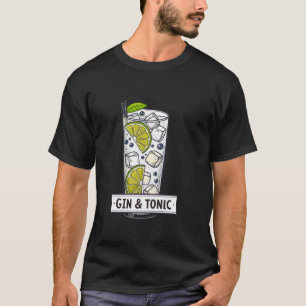 Camiseta Bebida refrescante de cóctel de verano con ginebra