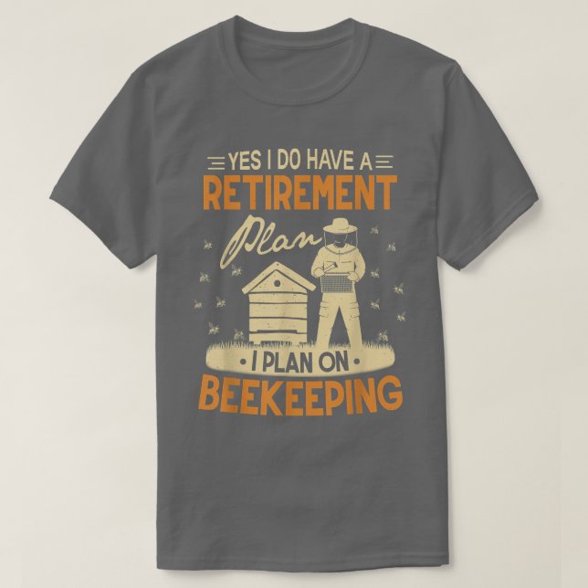 Camiseta Bebida Retirement Beekeeper Honey Bees Hive (Diseño del anverso)