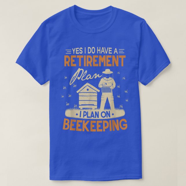 Camiseta Bebida Retirement Beekeeper Honey Bees Hive (Diseño del anverso)
