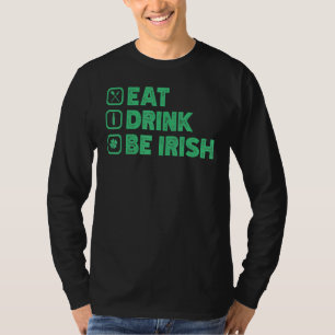 Camiseta Bebida, sé que me ríe el divertido día de San Patr