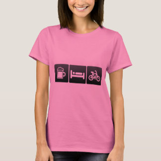 Camiseta Bebida, sueño y clases de giro