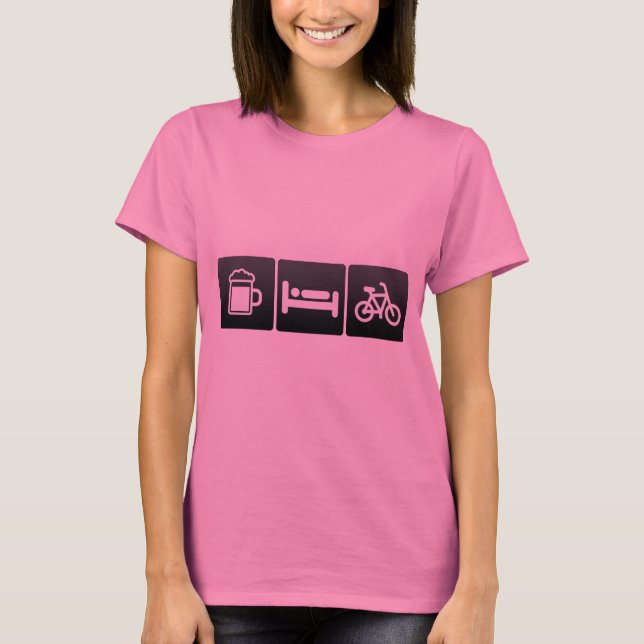 Camiseta Bebida, sueño y clases de giro (Anverso)