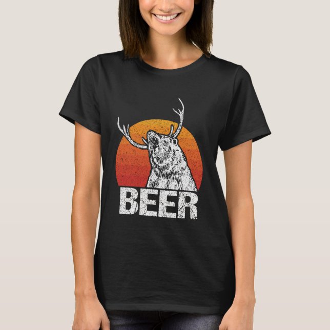 Camiseta Bebida ventilado de oso venado Beer Beer (Anverso)