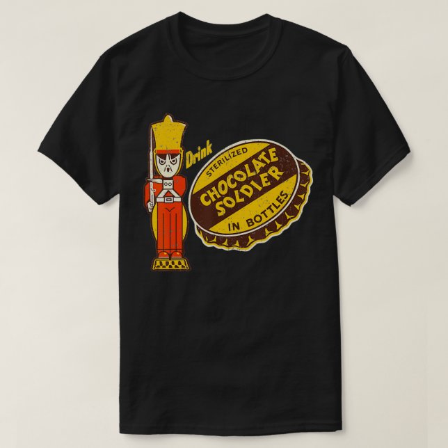 Camiseta Bebida vintage Soldado de chocolate (Diseño del anverso)