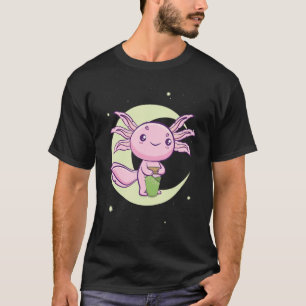 Camiseta Bebida Warabi Mochi Ajolote Ambystoma Mexicano
