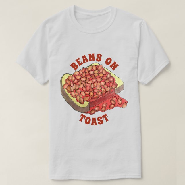 Camiseta Bebidas al horno con tostadas Cocina británica (Diseño del anverso)