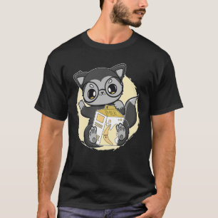 Camiseta Bebidas Black Fox Leche De Plátano Bubble Tea Para