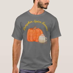 Camiseta Bebidas calientes picantes de calabaza Tratamiento