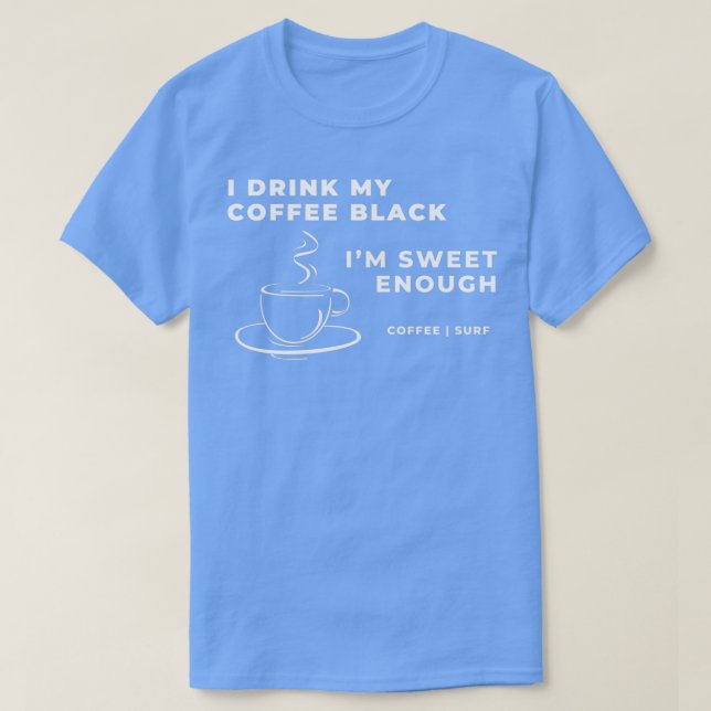 Camiseta Bebidas de café y bebidas variadas (Diseño del anverso)