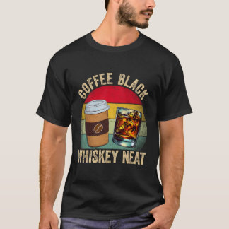 Camiseta Bebidas De Café Y Whiskey