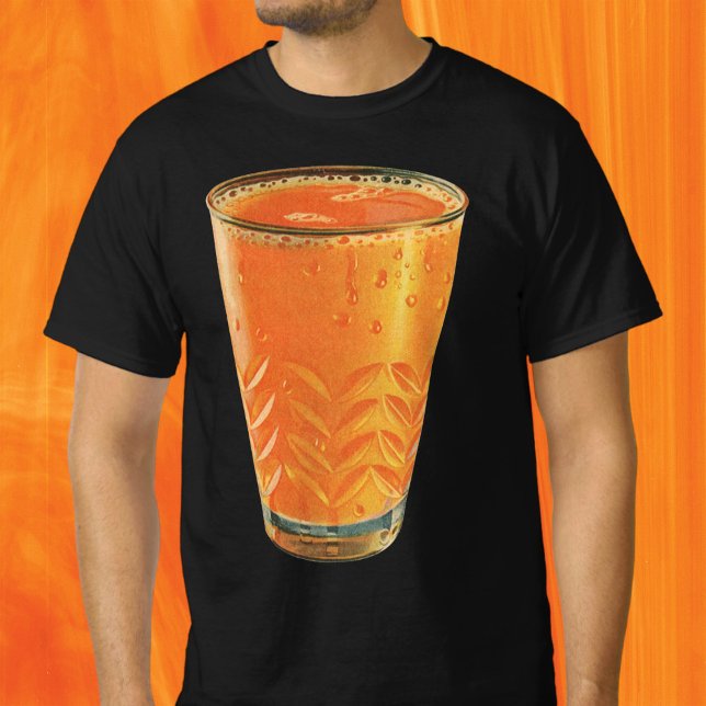 Camiseta Bebidas de época, desayuno de zumo de Naranja (Subido por el creador)